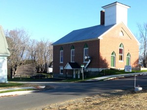 The Masonic Hall graces the Green in Danville.
